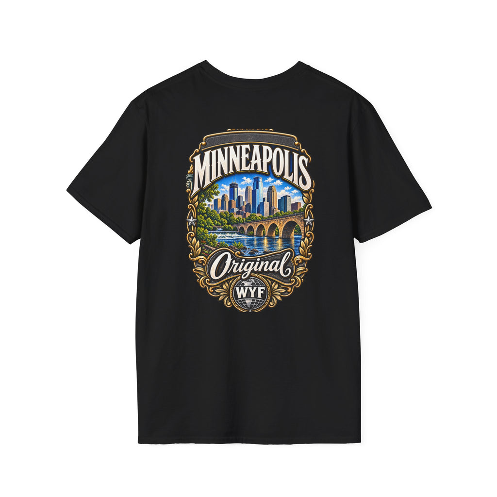 WYF Minneapolis T-Shirt | Minneapolis Souvenir & Where You From Streetwear