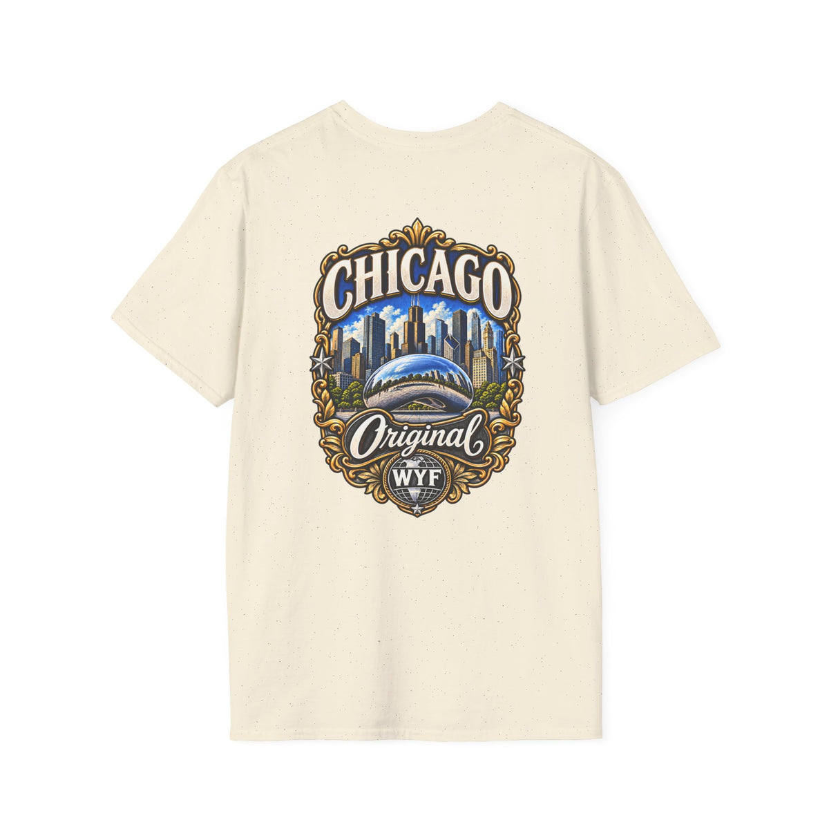 WYF Chicago T-Shirt | Chicago Souvenir & Where You From Streetwear