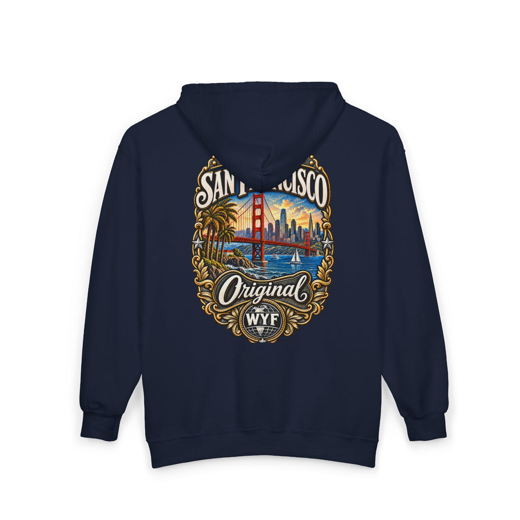 WYF San Francisco Full-Zip Hoodie | San Francisco Souvenir & Where You From Streetwear
