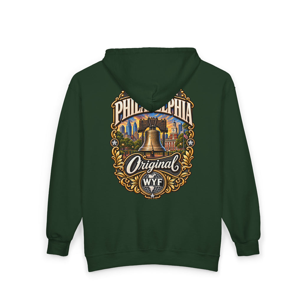WYF Philadelphia Full-Zip Hoodie | Philadelphia Souvenir & Where You From Streetwear