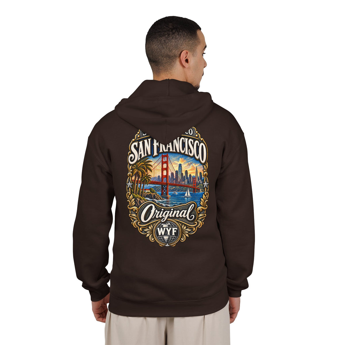 WYF San Francisco Full-Zip Hoodie | San Francisco Souvenir & Where You From Streetwear