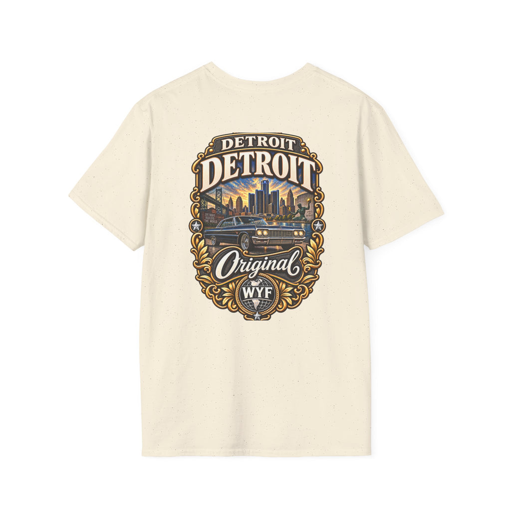 WYF Detroit T-Shirt | Detroit Souvenir & Where You From Streetwear
