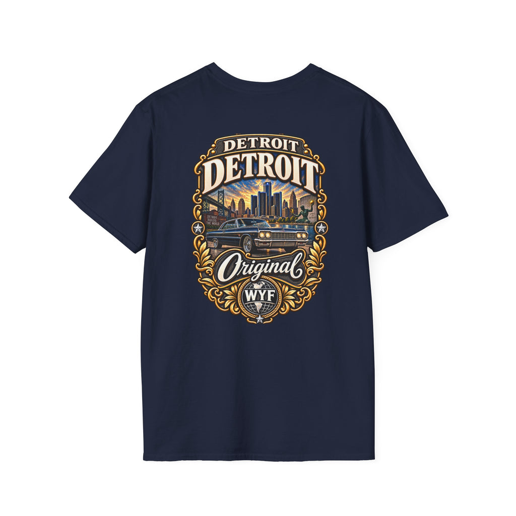 WYF Detroit T-Shirt | Detroit Souvenir & Where You From Streetwear