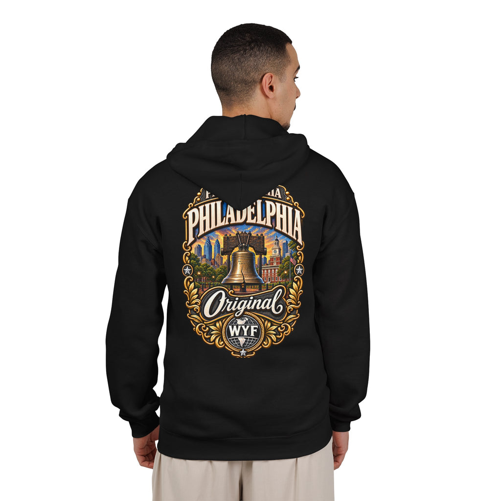 WYF Philadelphia Full-Zip Hoodie | Philadelphia Souvenir & Where You From Streetwear