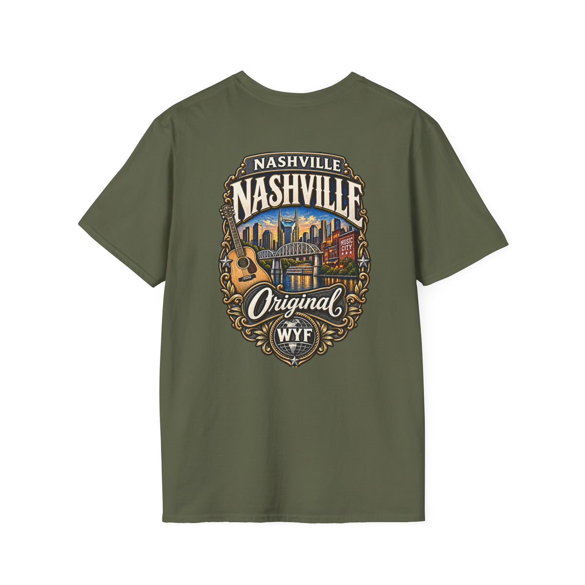 WYF Nashville T-Shirt | Nashville Souvenir & Where You From Streetwear