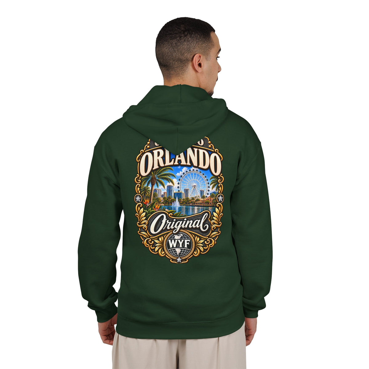 WYF Orlando Full-Zip Hoodie | Orlando Souvenir & Where You From Streetwear