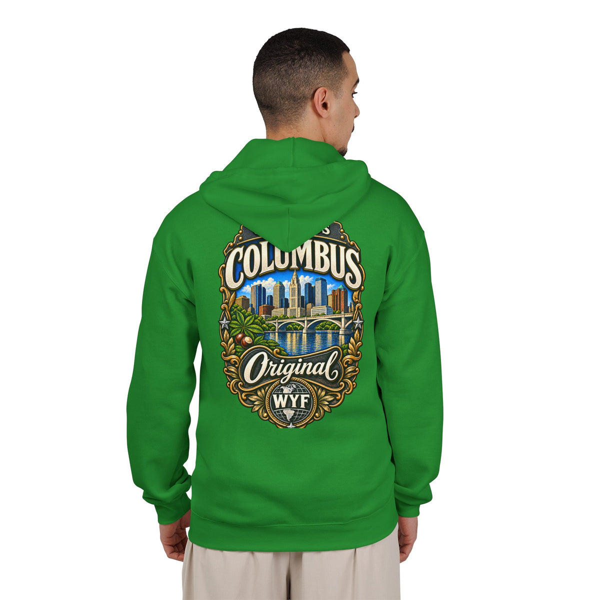 WYF Columbus Full-Zip Hoodie | Columbus Souvenir & Where You From Streetwear
