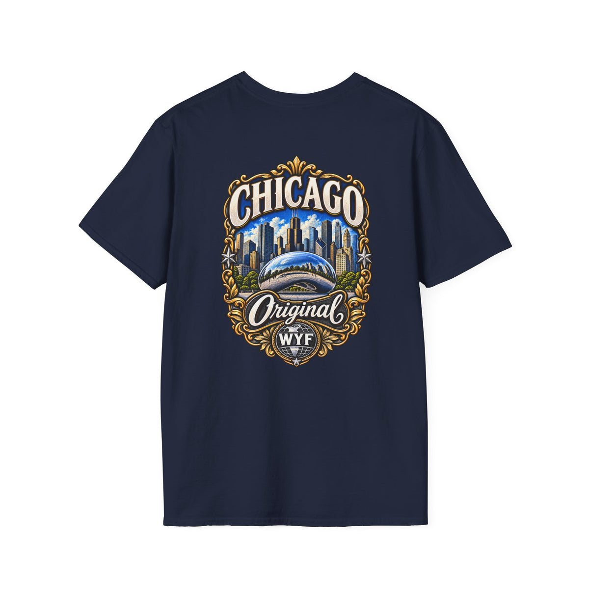 WYF Chicago T-Shirt | Chicago Souvenir & Where You From Streetwear