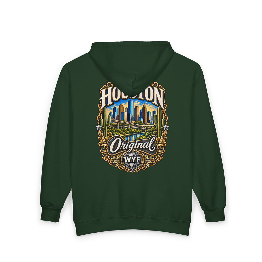 WYF Houston Full-Zip Hoodie | Houston Souvenir & Where You From Streetwear