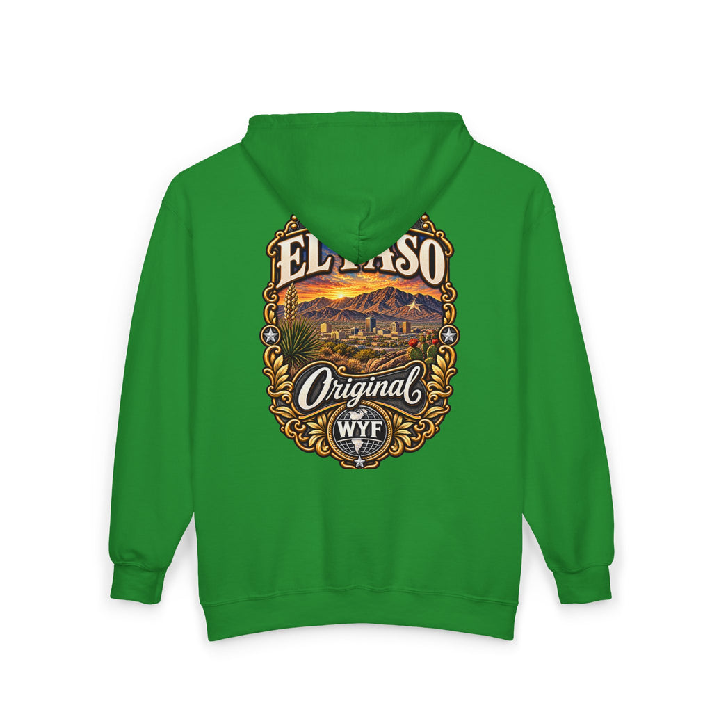WYF El Paso Full-Zip Hoodie | El Paso Souvenir & Where You From Streetwear