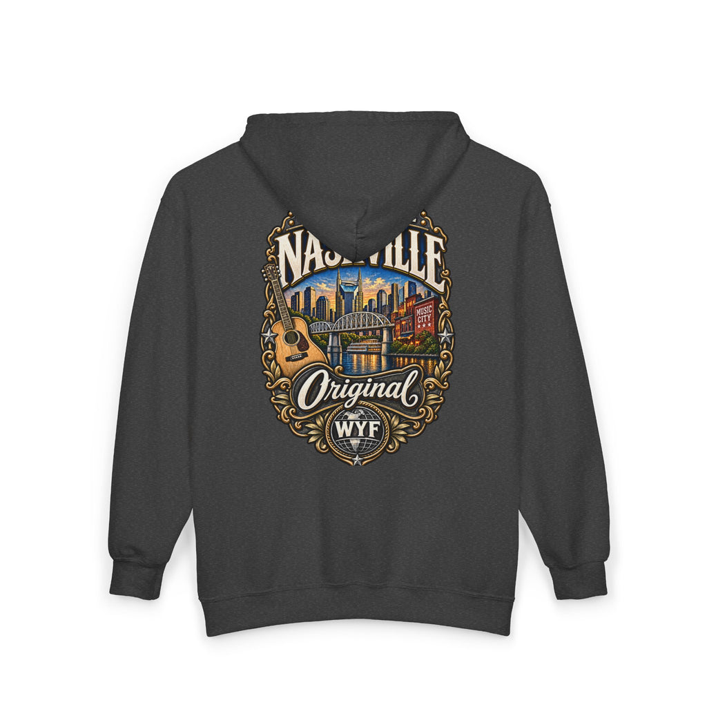 WYF Nashville Full-Zip Hoodie | Nashville Souvenir & Where You From Streetwear