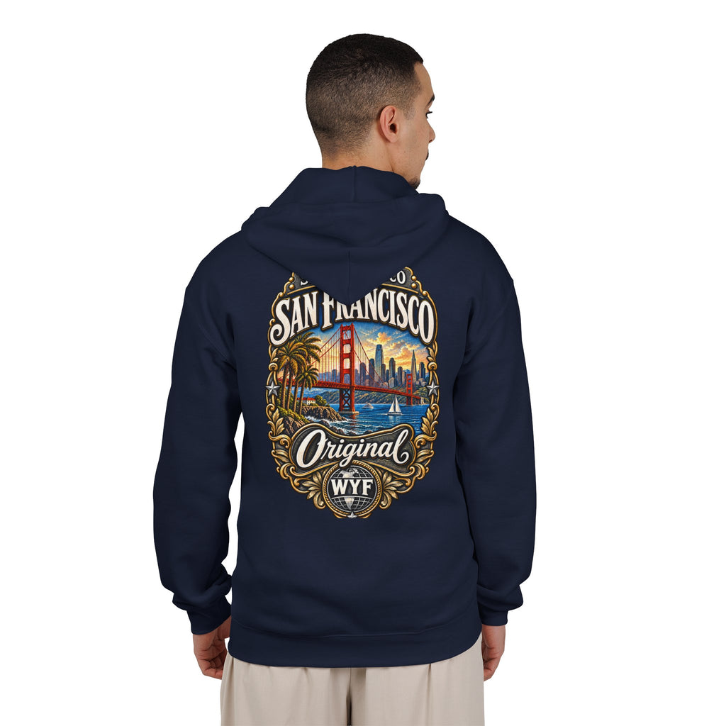 WYF San Francisco Full-Zip Hoodie | San Francisco Souvenir & Where You From Streetwear