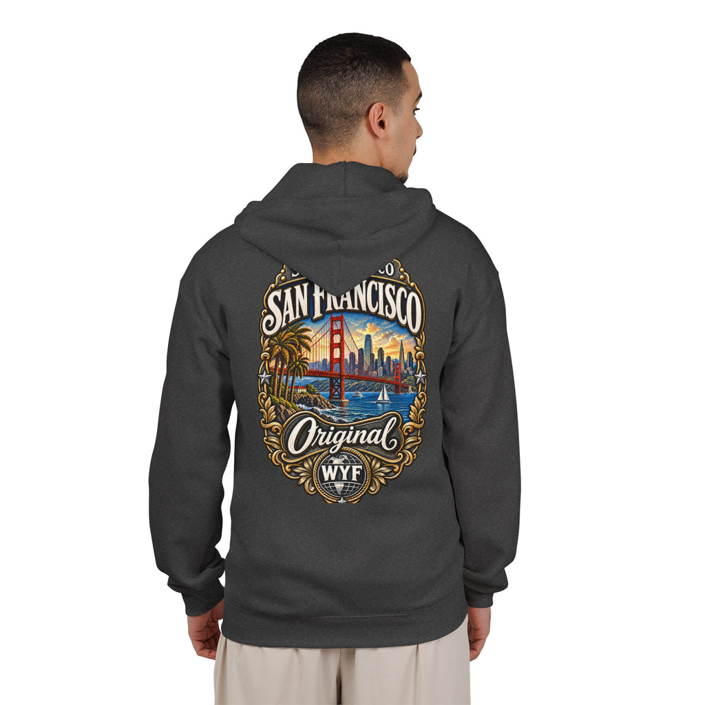 WYF San Francisco Full-Zip Hoodie | San Francisco Souvenir & Where You From Streetwear