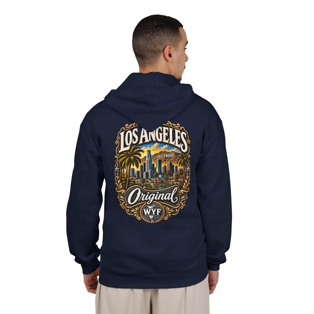 WYF Los Angeles Full-Zip Hoodie | Los Angeles Souvenir & Where You From Streetwear
