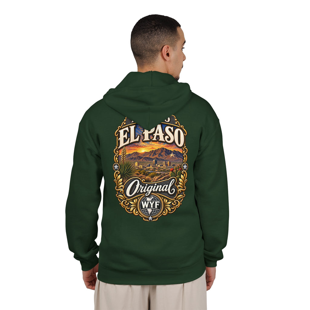 WYF El Paso Full-Zip Hoodie | El Paso Souvenir & Where You From Streetwear