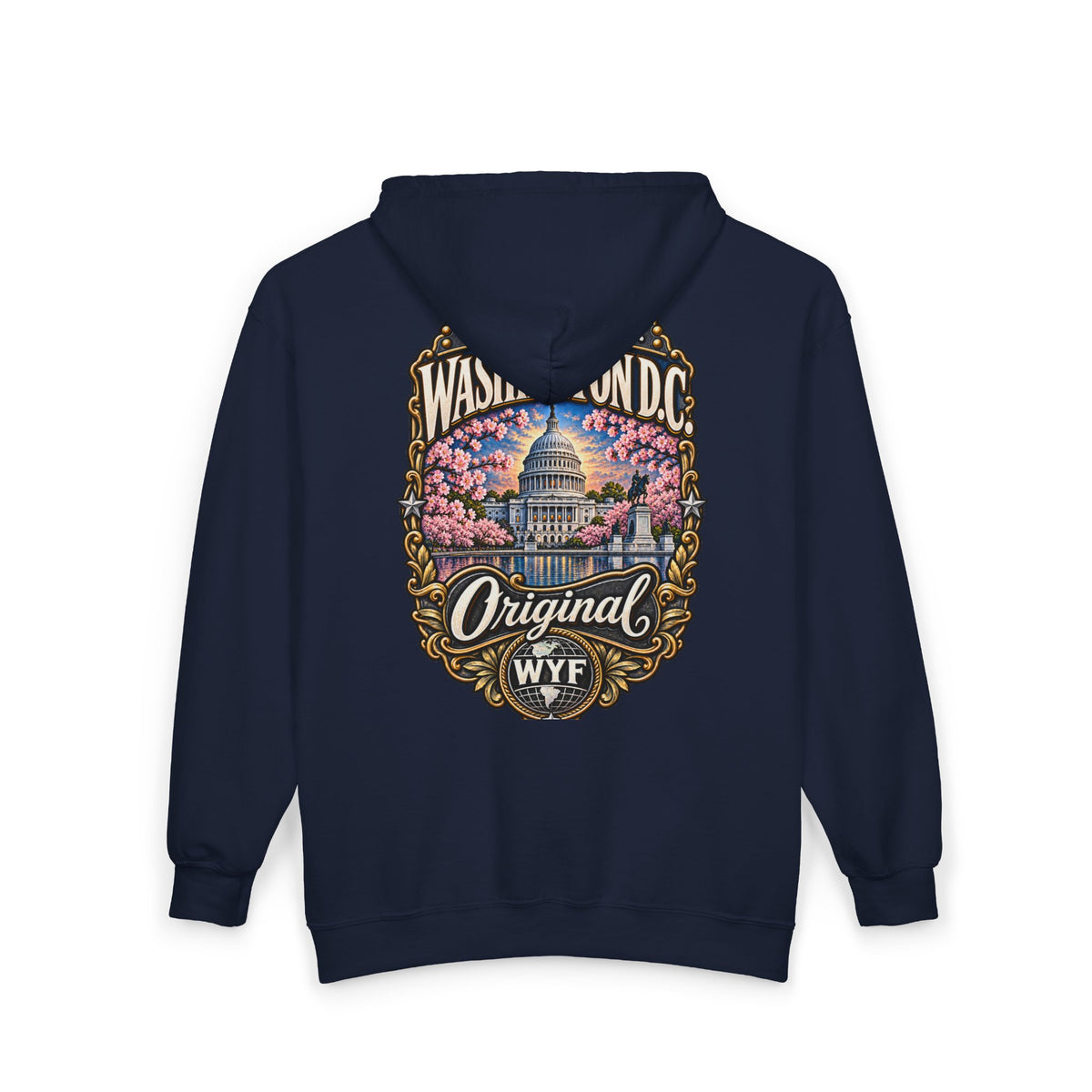 WYF Washington Dc Full-Zip Hoodie | Washington Dc Souvenir & Where You From Streetwear