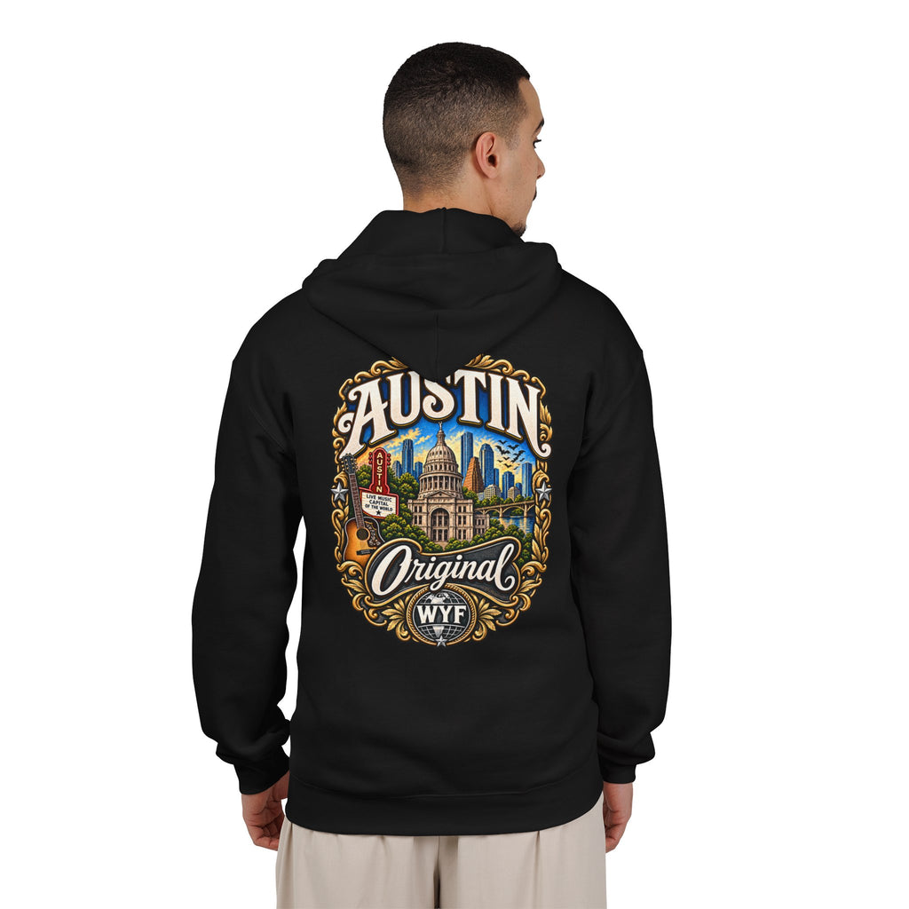 WYF Austin Full-Zip Hoodie | Austin Souvenir & Where You From Streetwear