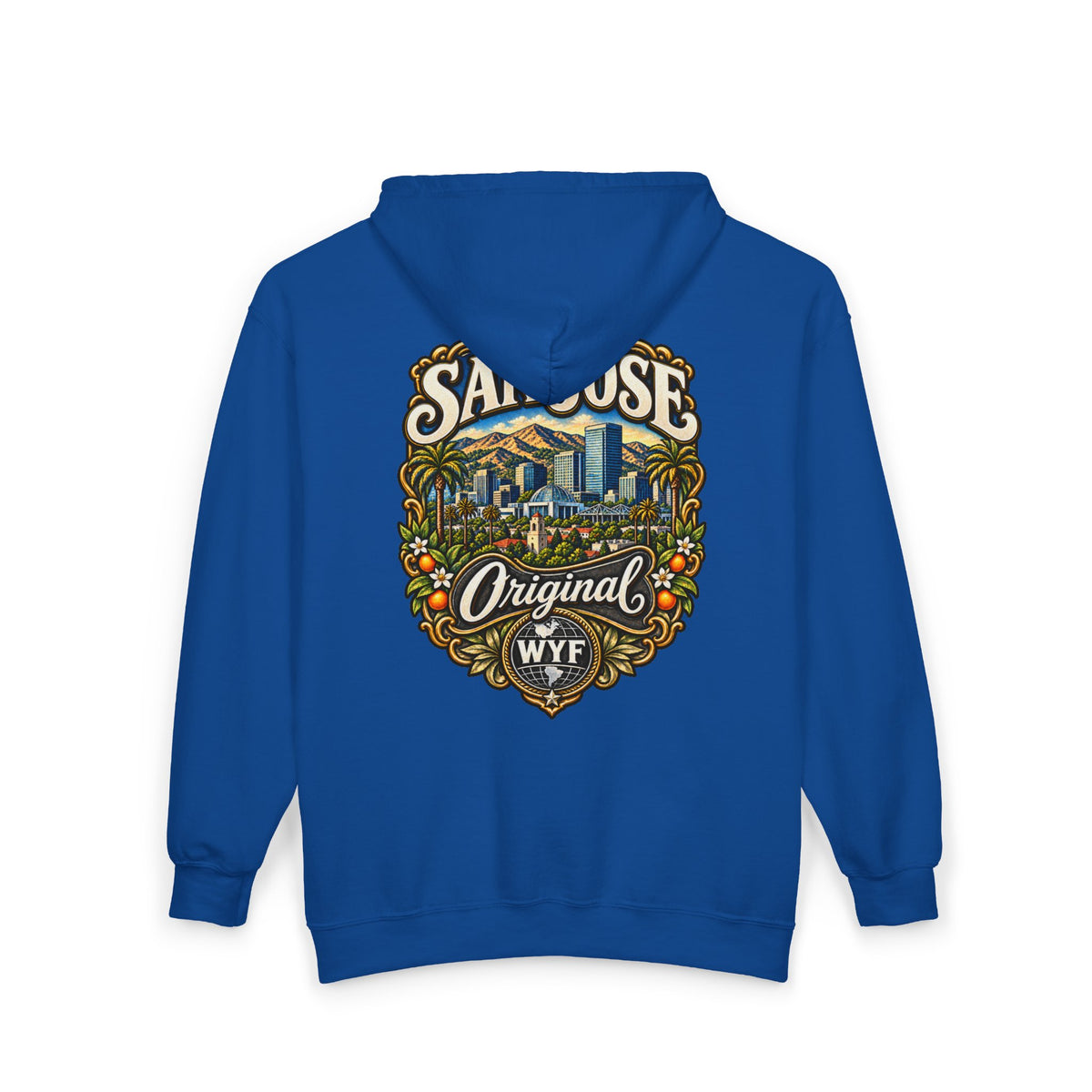 WYF San Jose Full-Zip Hoodie | San Jose Souvenir & Where You From Streetwear