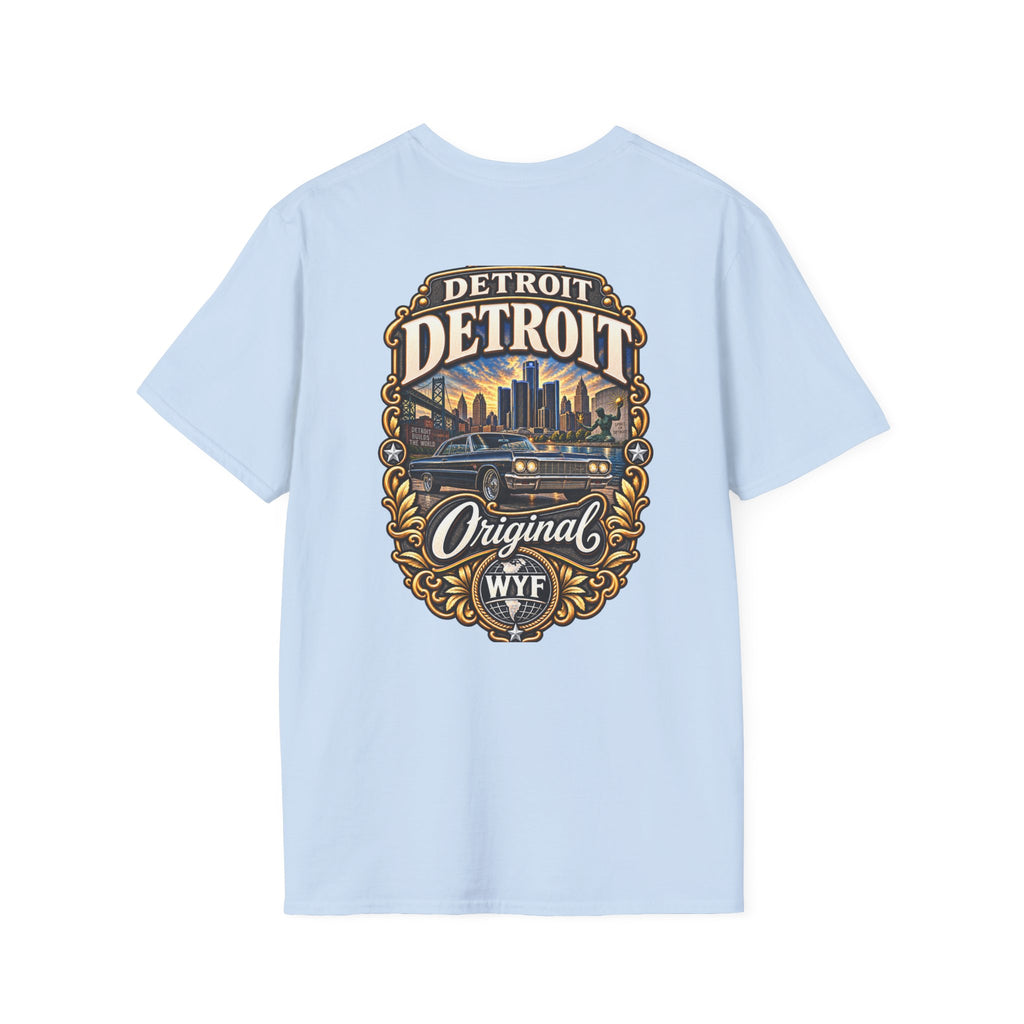 WYF Detroit T-Shirt | Detroit Souvenir & Where You From Streetwear