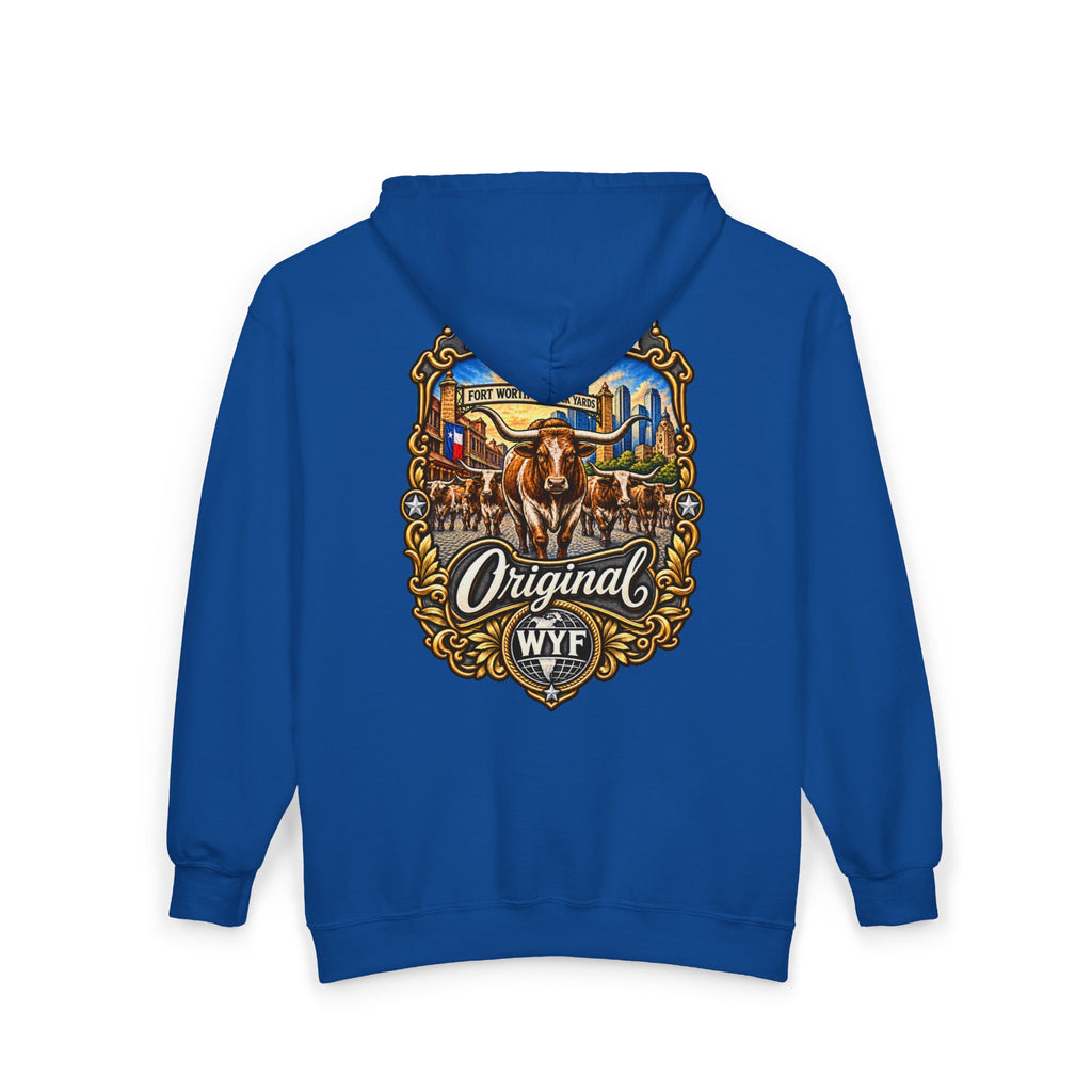WYF Fort Worth Full-Zip Hoodie | Fort Worth Souvenir & Where You From Streetwear