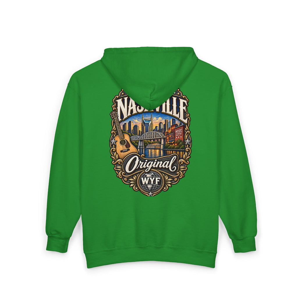 WYF Nashville Full-Zip Hoodie | Nashville Souvenir & Where You From Streetwear