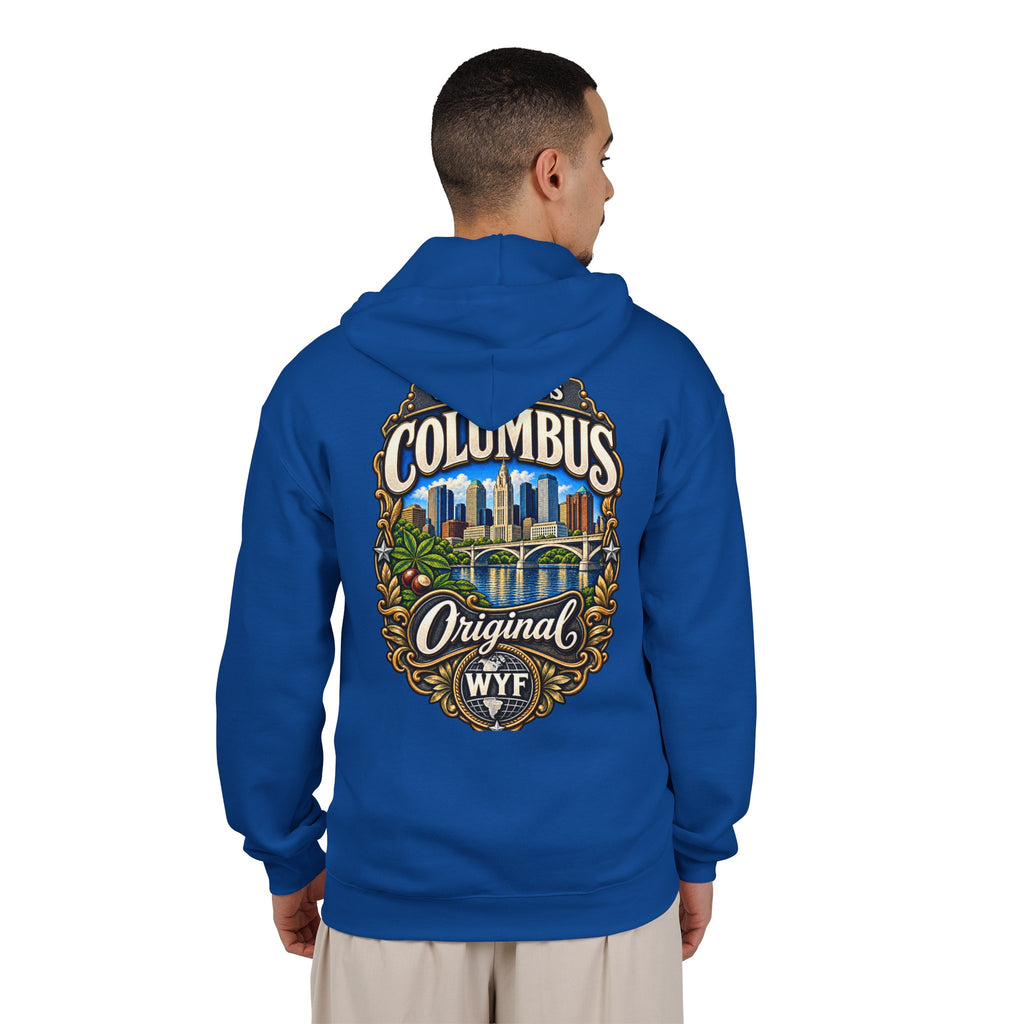 WYF Columbus Full-Zip Hoodie | Columbus Souvenir & Where You From Streetwear
