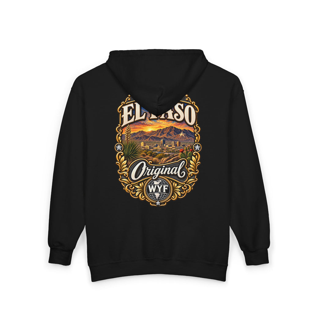 WYF El Paso Full-Zip Hoodie | El Paso Souvenir & Where You From Streetwear