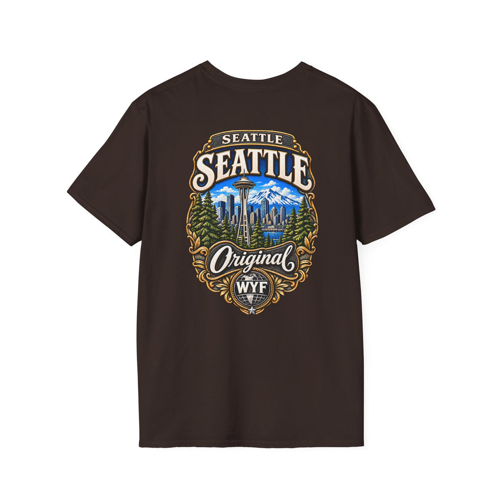 WYF Seattle T-Shirt | Seattle Souvenir & Where You From Streetwear