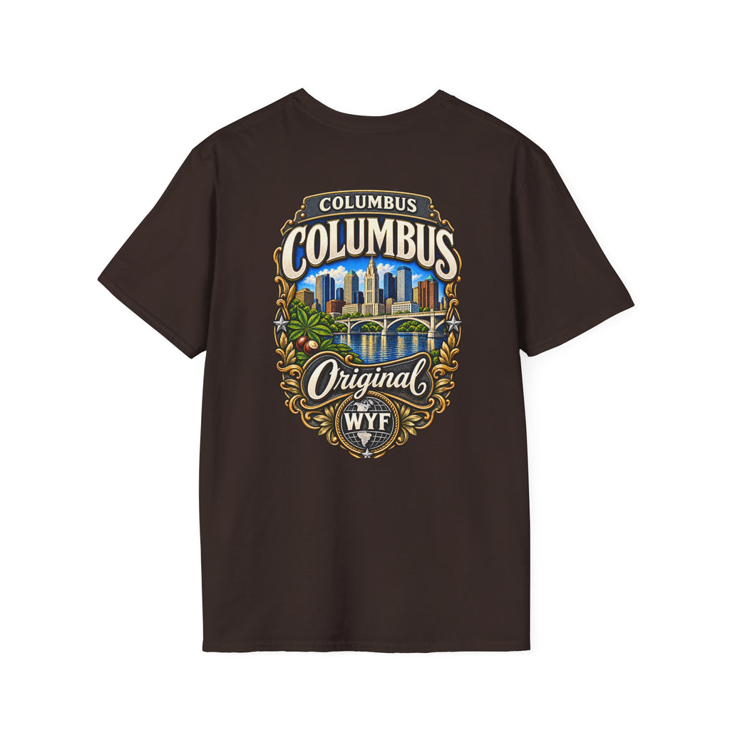 WYF Columbus T-Shirt | Columbus Souvenir & Where You From Streetwear
