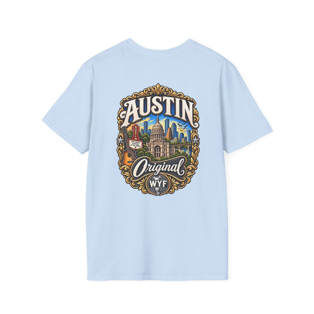 WYF Austin T-Shirt | Austin Souvenir & Where You From Streetwear