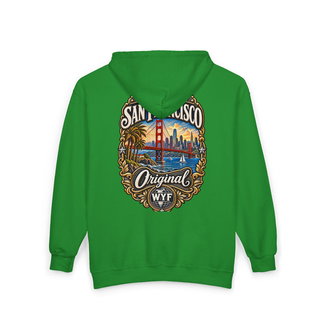 WYF San Francisco Full-Zip Hoodie | San Francisco Souvenir & Where You From Streetwear