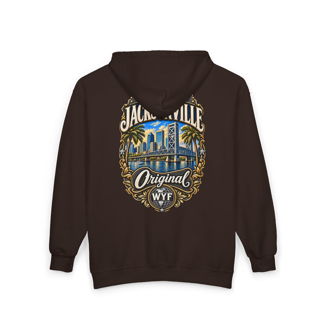 WYF Jacksonville Full-Zip Hoodie | Jacksonville Souvenir & Where You From Streetwear