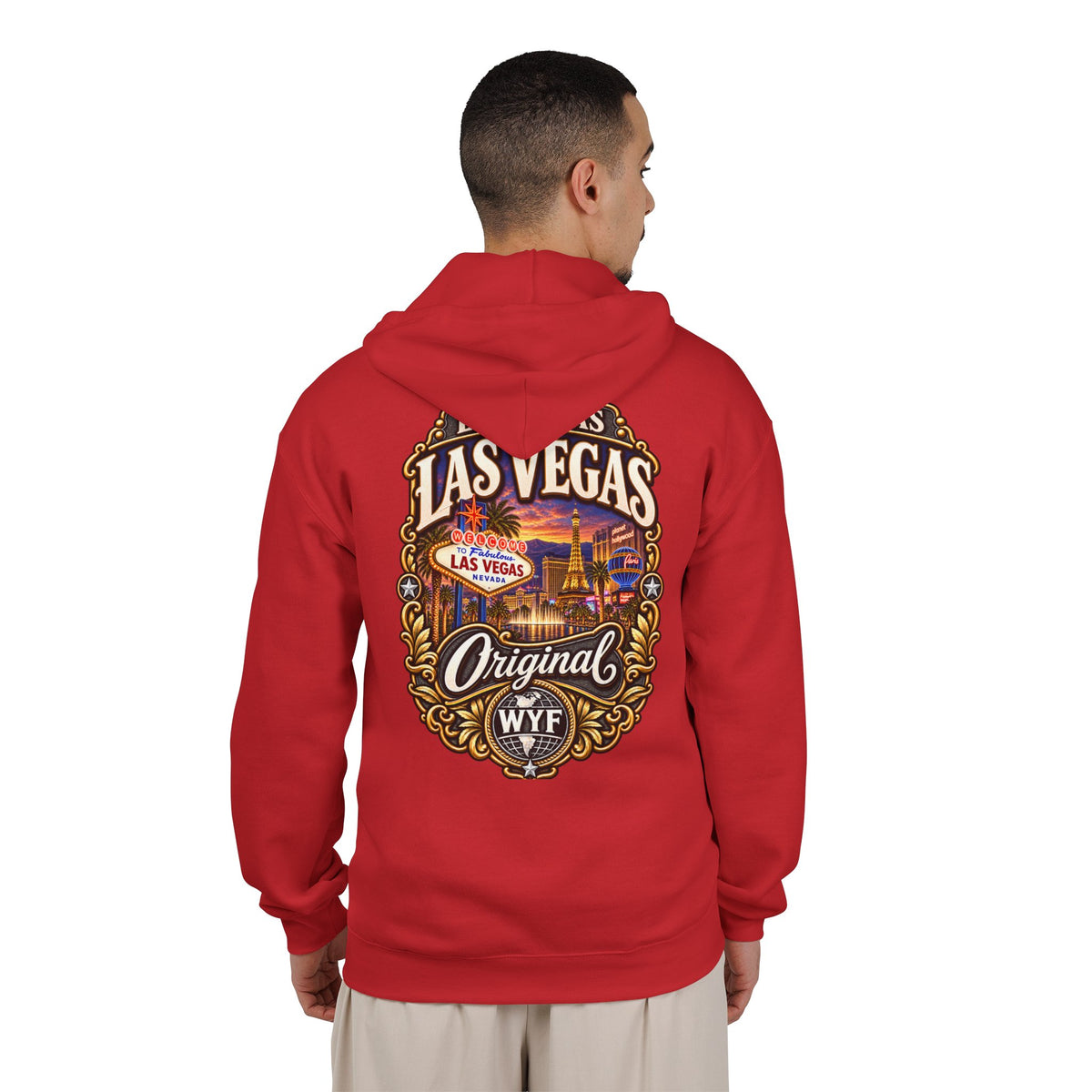 WYF Las Vegas Full-Zip Hoodie | Las Vegas Souvenir & Where You From Streetwear