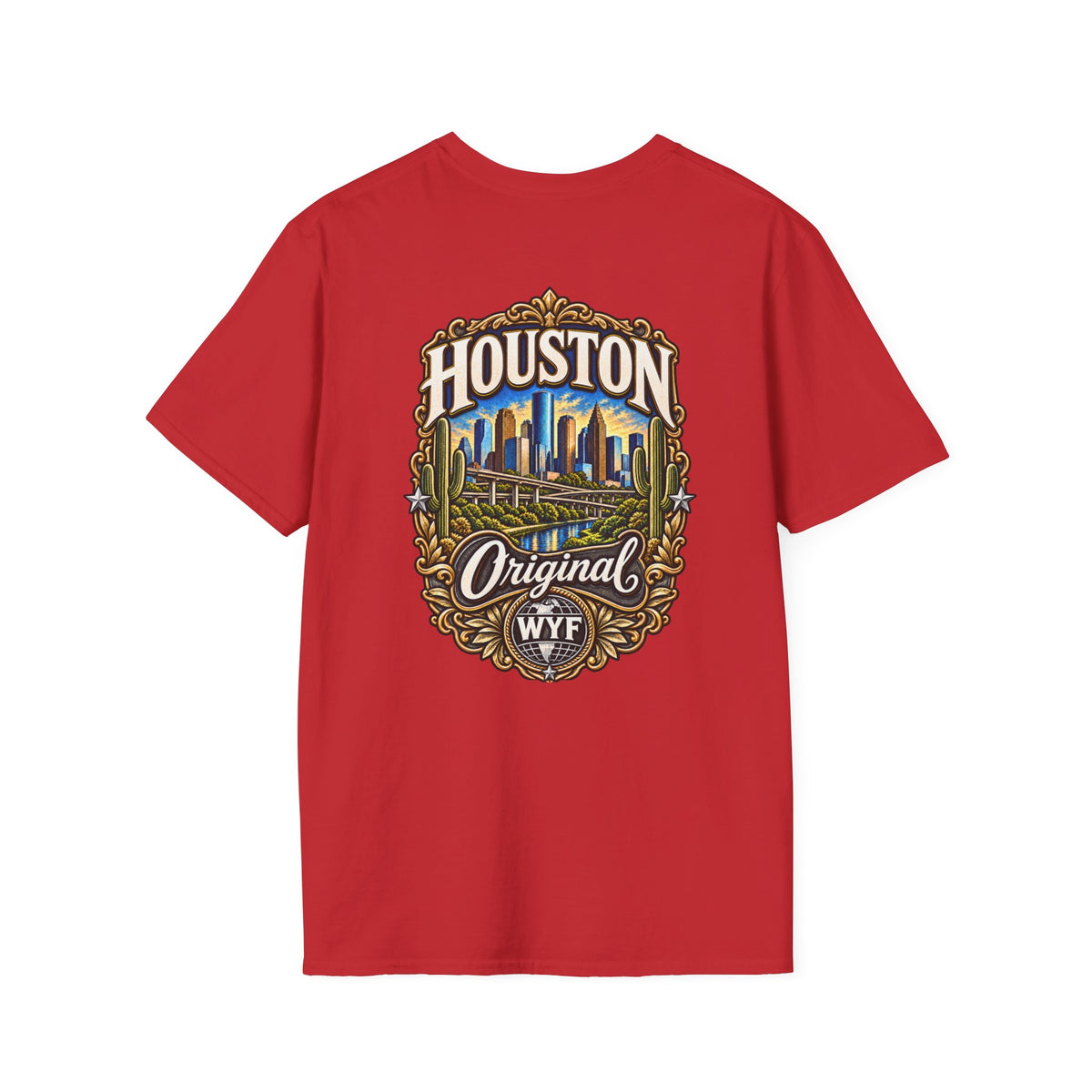 WYF Houston T-Shirt | Houston Souvenir & Where You From Streetwear