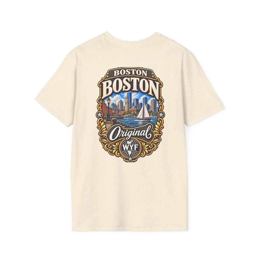 WYF Boston T-Shirt | Boston Souvenir & Where You From Streetwear