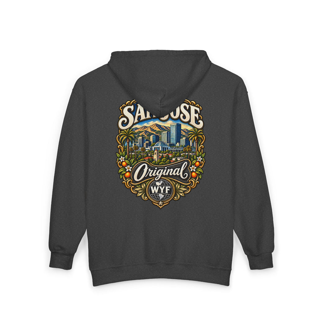 WYF San Jose Full-Zip Hoodie | San Jose Souvenir & Where You From Streetwear
