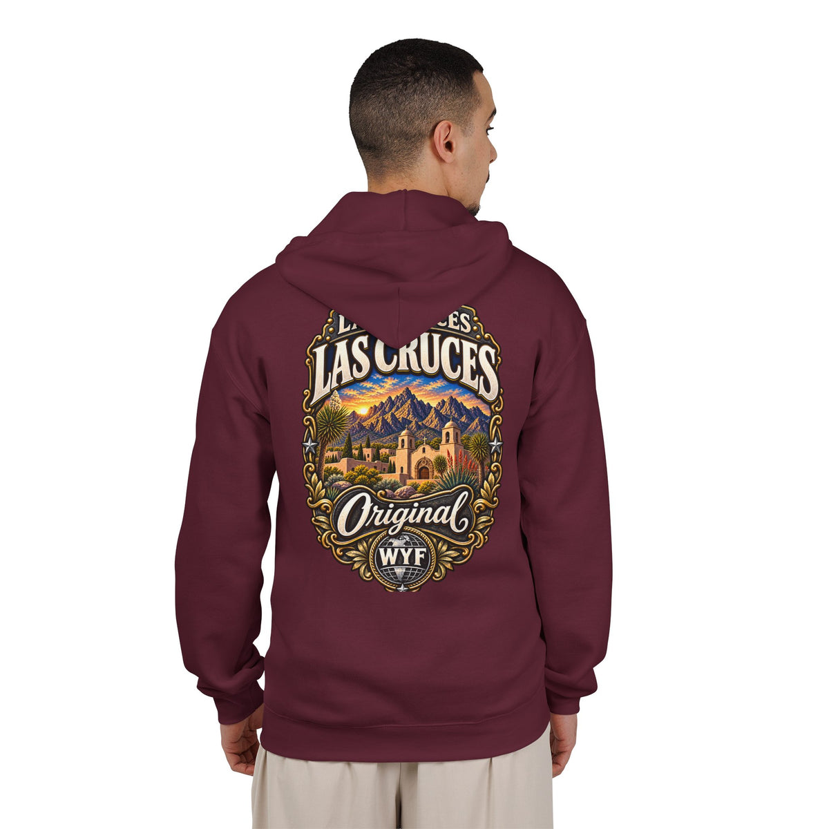 WYF Las Cruces Full-Zip Hoodie | Las Cruces Souvenir & Where You From Streetwear