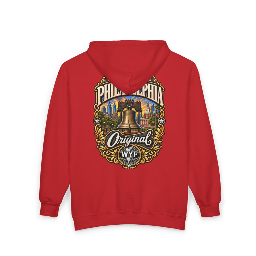 WYF Philadelphia Full-Zip Hoodie | Philadelphia Souvenir & Where You From Streetwear