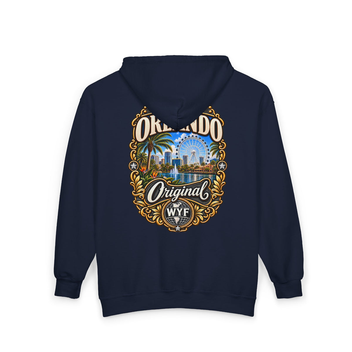 WYF Orlando Full-Zip Hoodie | Orlando Souvenir & Where You From Streetwear
