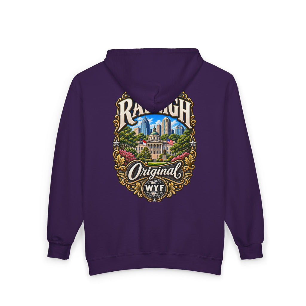 WYF Raleigh Full-Zip Hoodie | Raleigh Souvenir & Where You From Streetwear