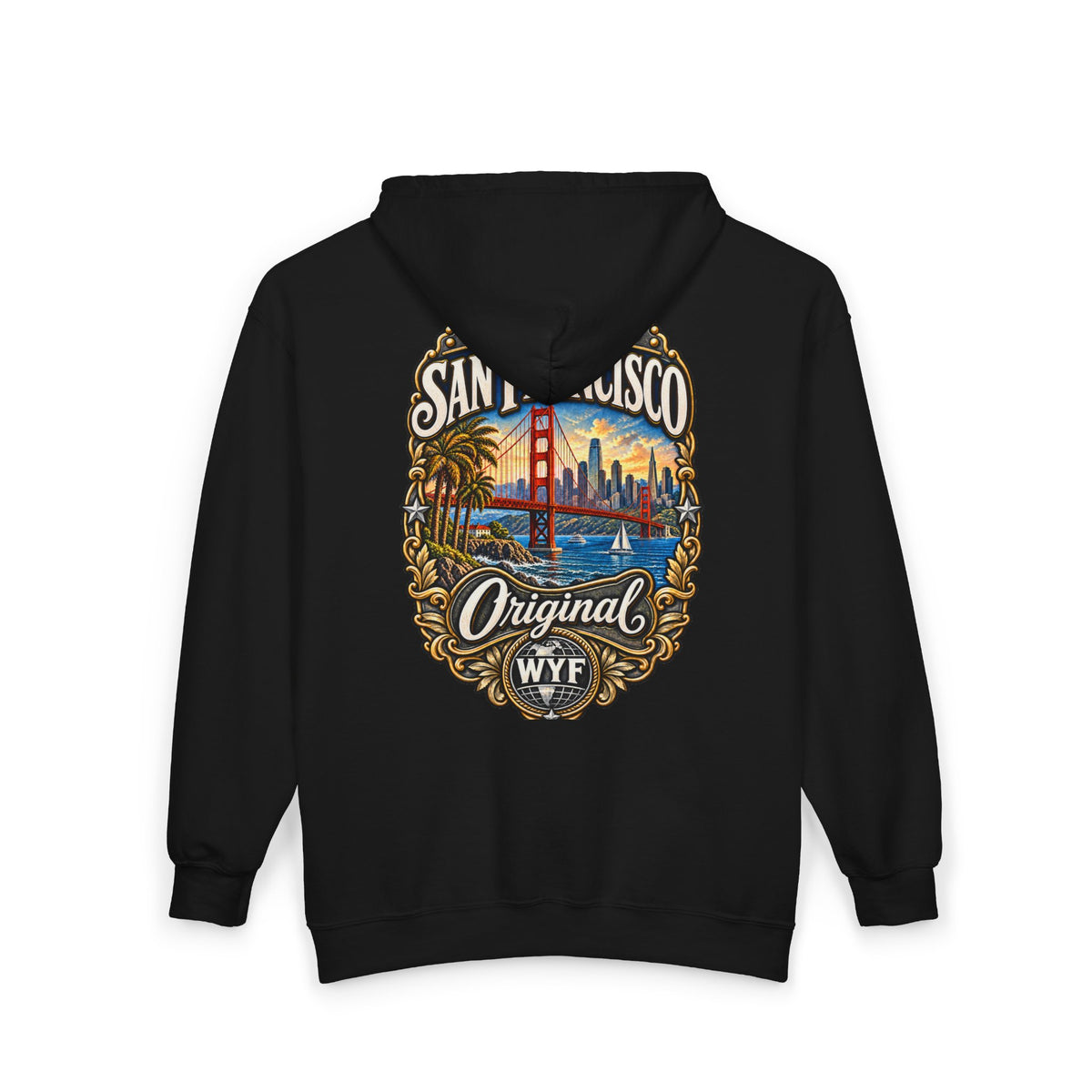WYF San Francisco Full-Zip Hoodie | San Francisco Souvenir & Where You From Streetwear