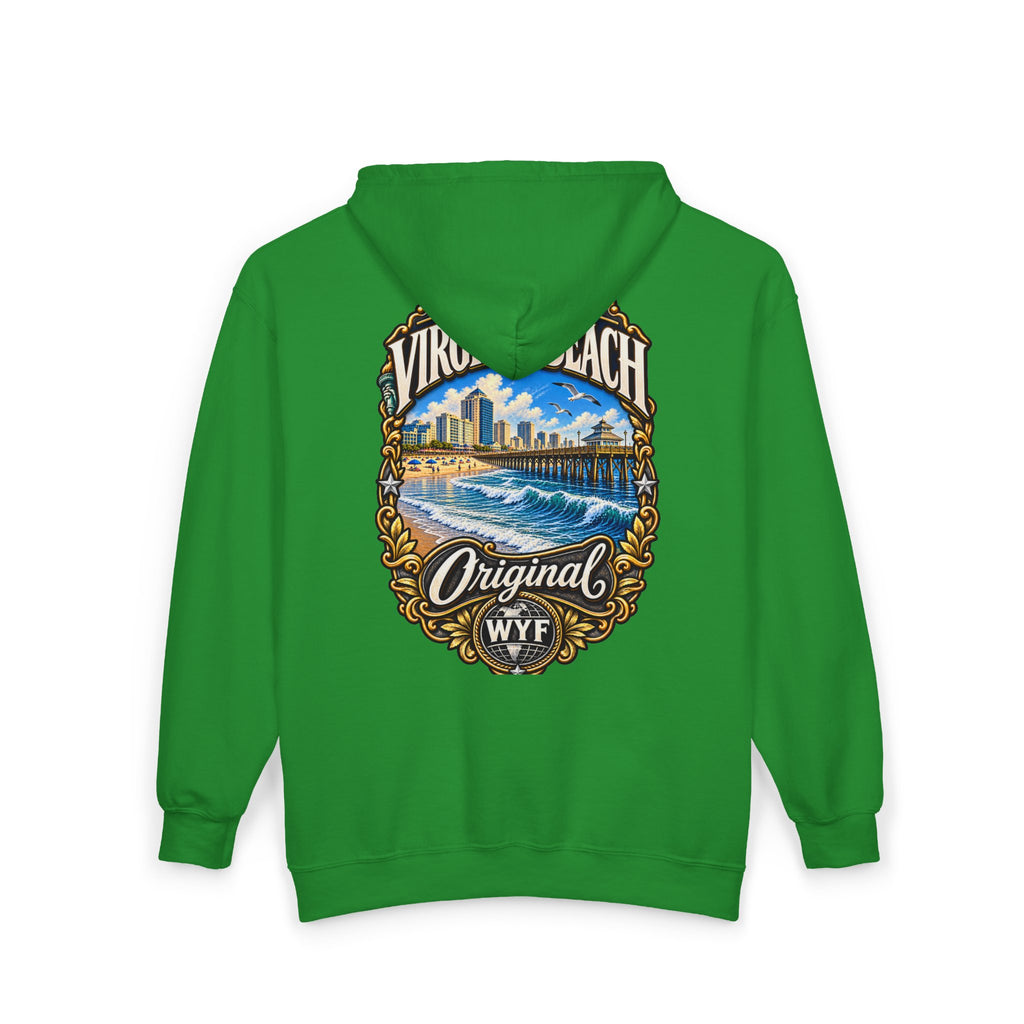 WYF Virginia Beach Full-Zip Hoodie | Virginia Beach Souvenir & Where You From Streetwear