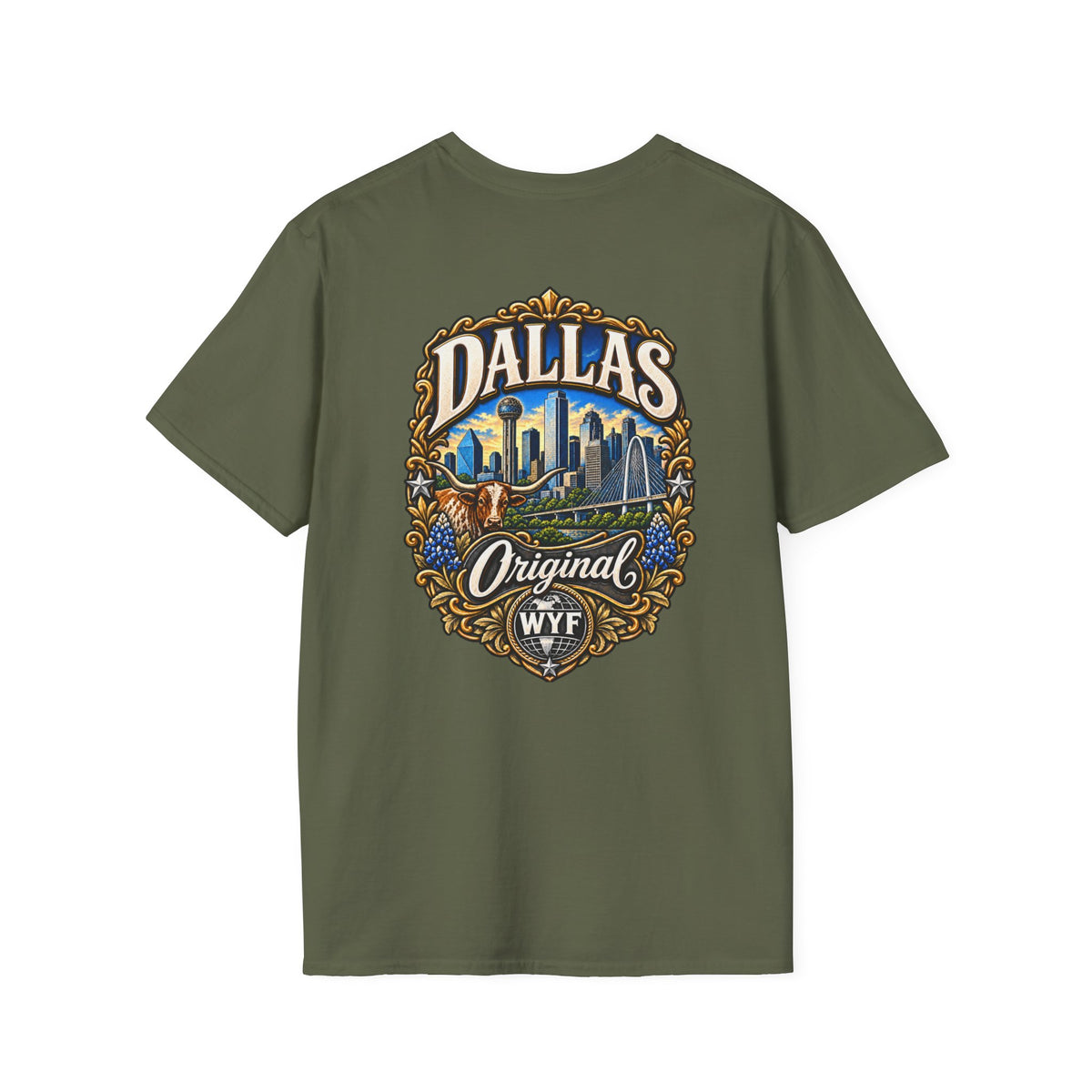 WYF Dallas T-Shirt | Dallas Souvenir & Where You From Streetwear