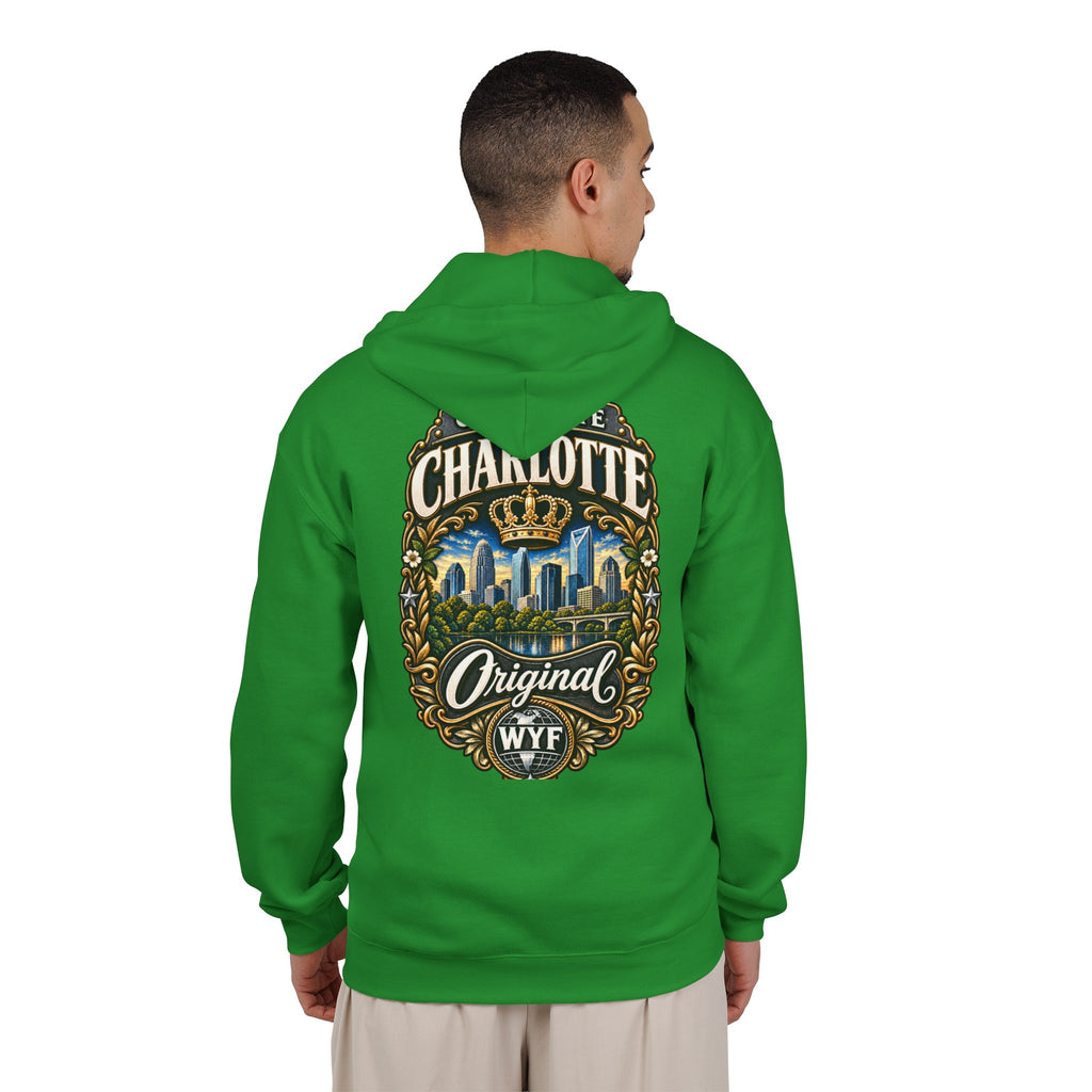 WYF Charlotte Full-Zip Hoodie | Charlotte Souvenir & Where You From Streetwear