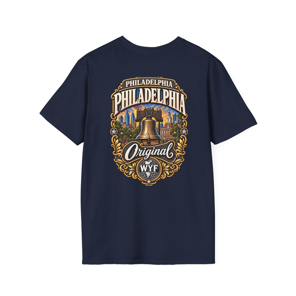 WYF Philadelphia T-Shirt | Philadelphia Souvenir & Where You From Streetwear