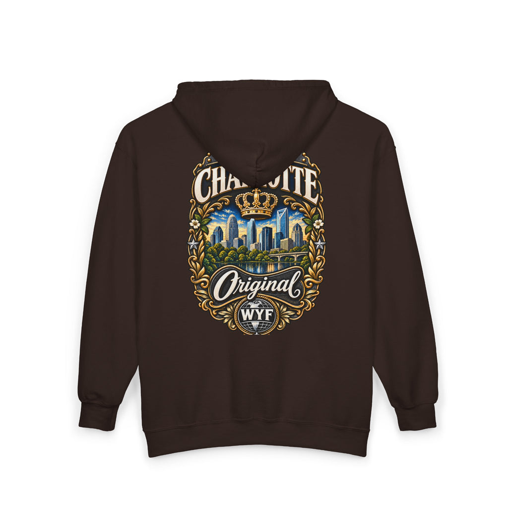 WYF Charlotte Full-Zip Hoodie | Charlotte Souvenir & Where You From Streetwear