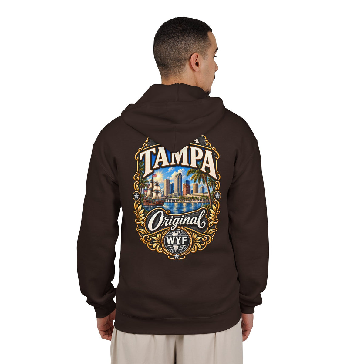 WYF Tampa Full-Zip Hoodie | Tampa Souvenir & Where You From Streetwear