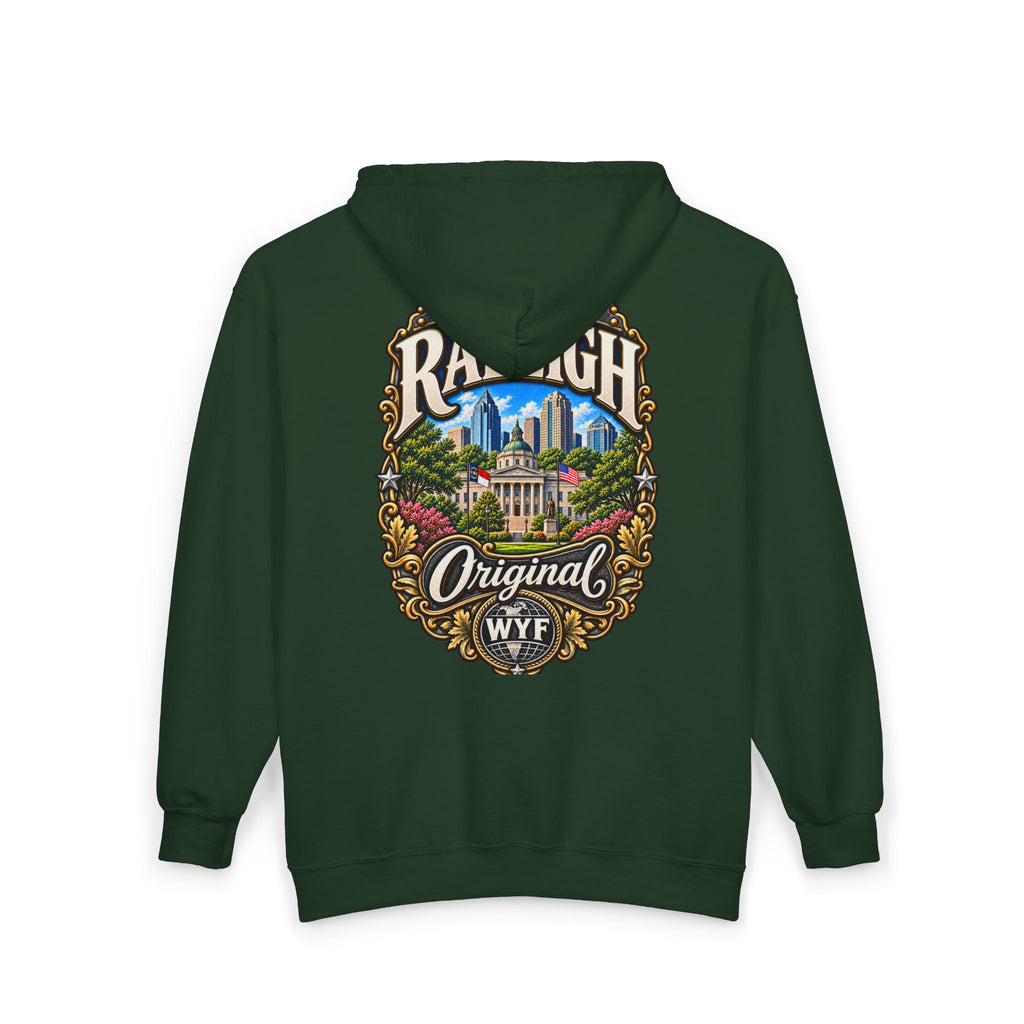 WYF Raleigh Full-Zip Hoodie | Raleigh Souvenir & Where You From Streetwear