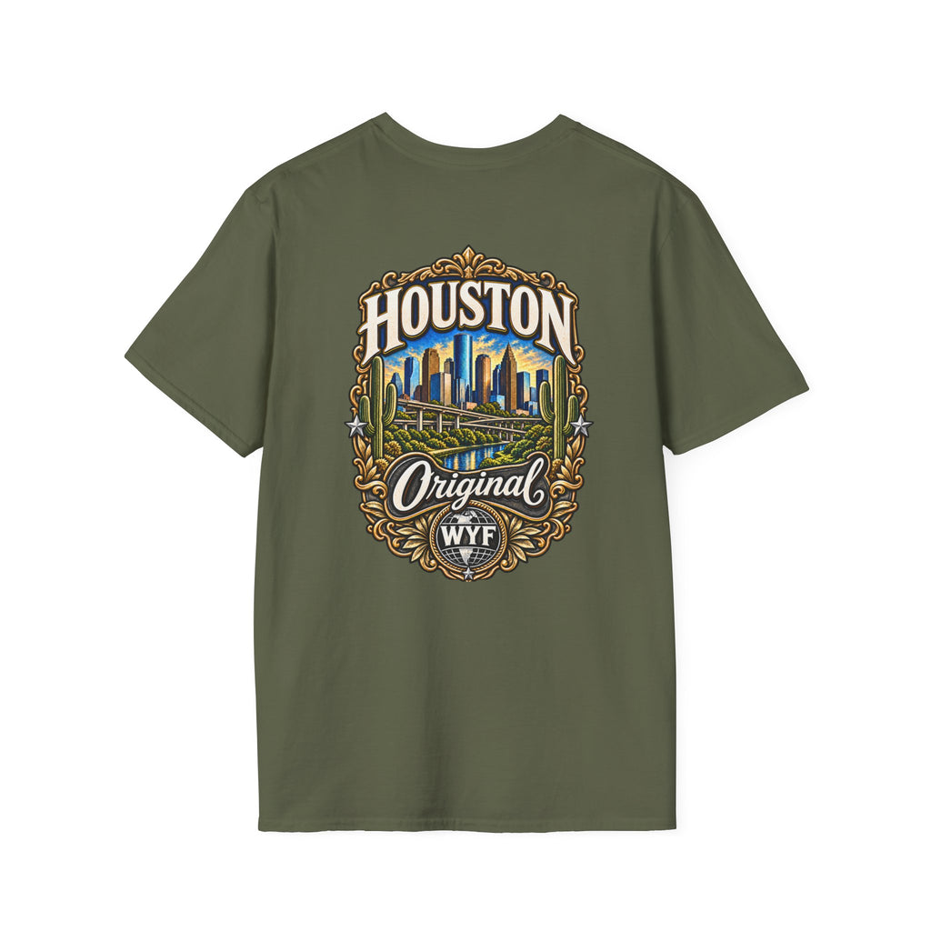 WYF Houston T-Shirt | Houston Souvenir & Where You From Streetwear