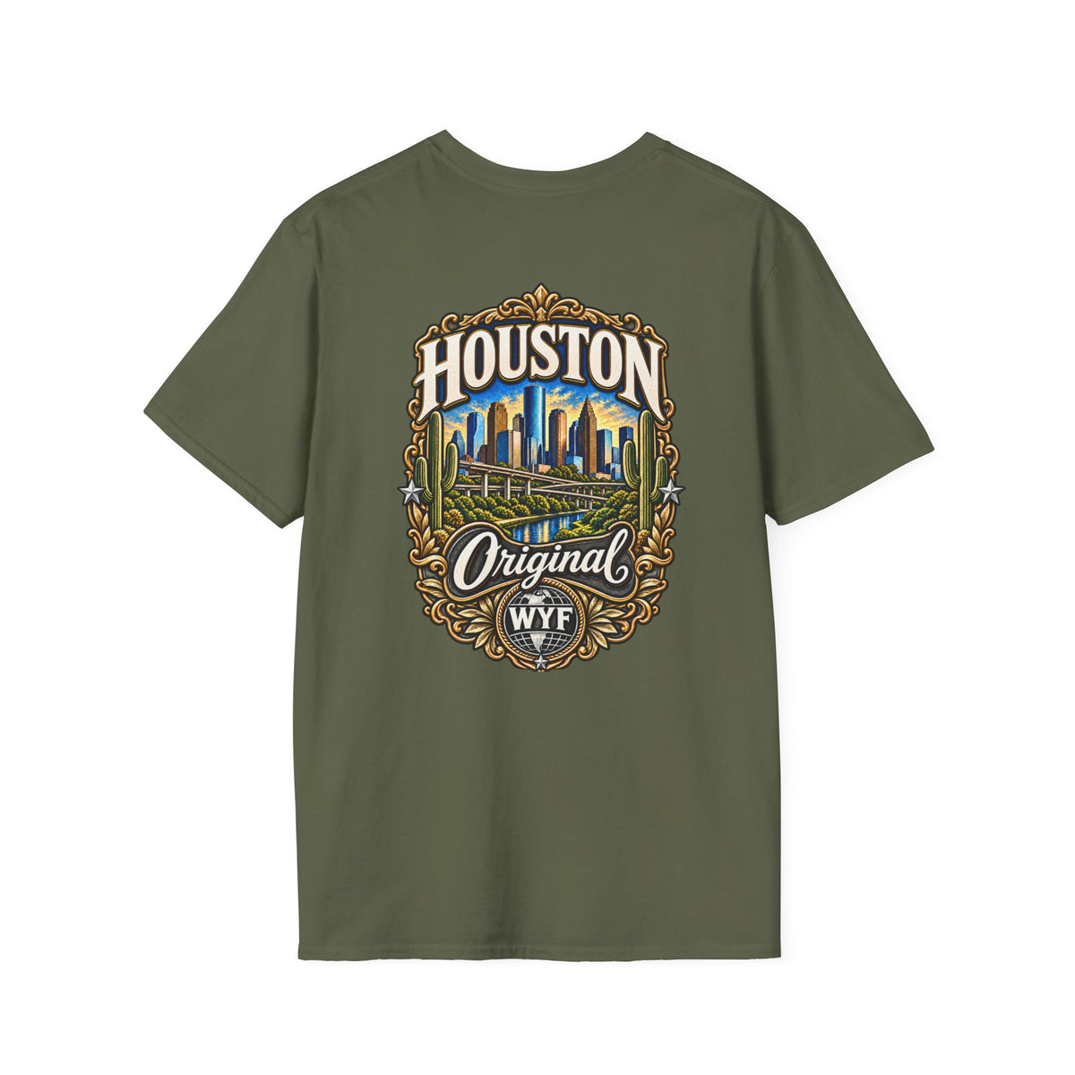 WYF Houston T-Shirt | Houston Souvenir & Where You From Streetwear